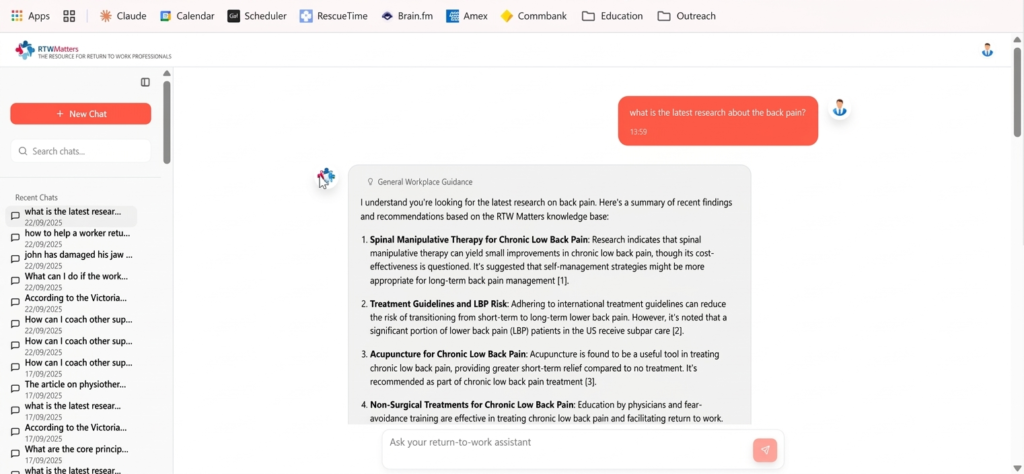 RTWMatters Assistant