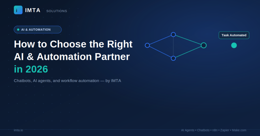 How to Choose the Right AI & Automation Partner in 2026