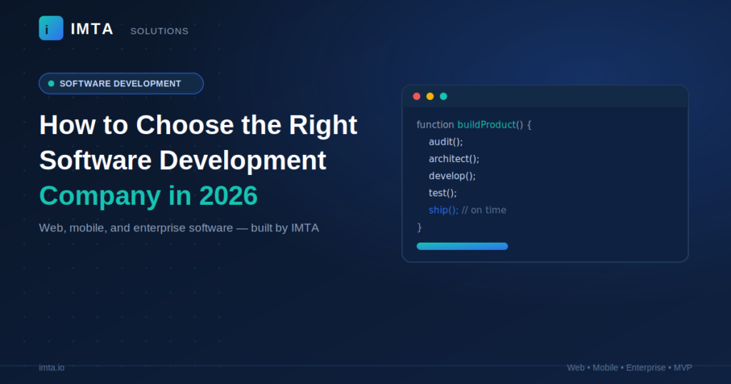 How to Choose the Right Software Development Company in 2026